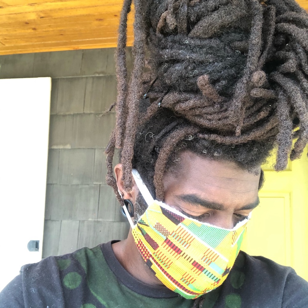 Ankara/kente face mask sz.M/L